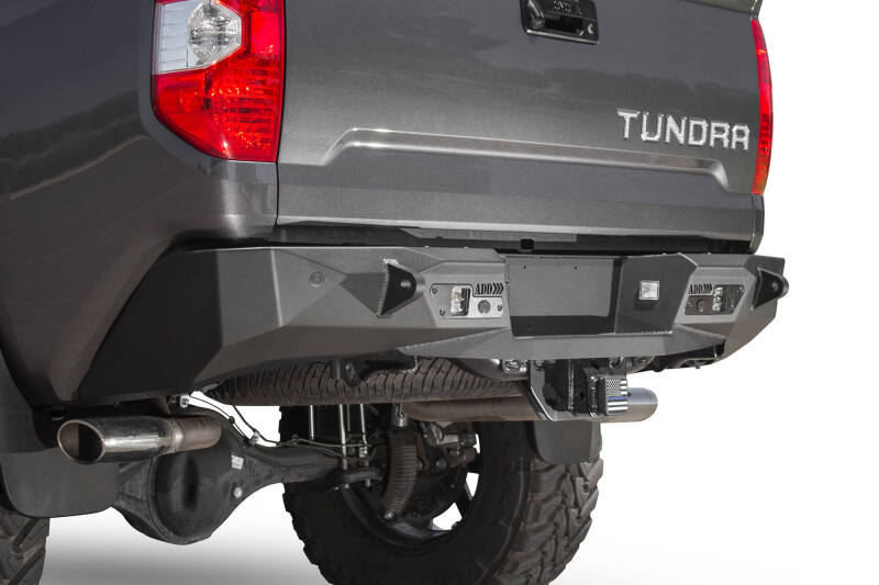 Toyota Tundra Bumper - Rear - Addictive Desert Designs - Stealth Fighter - Hammer Black - `14-`27